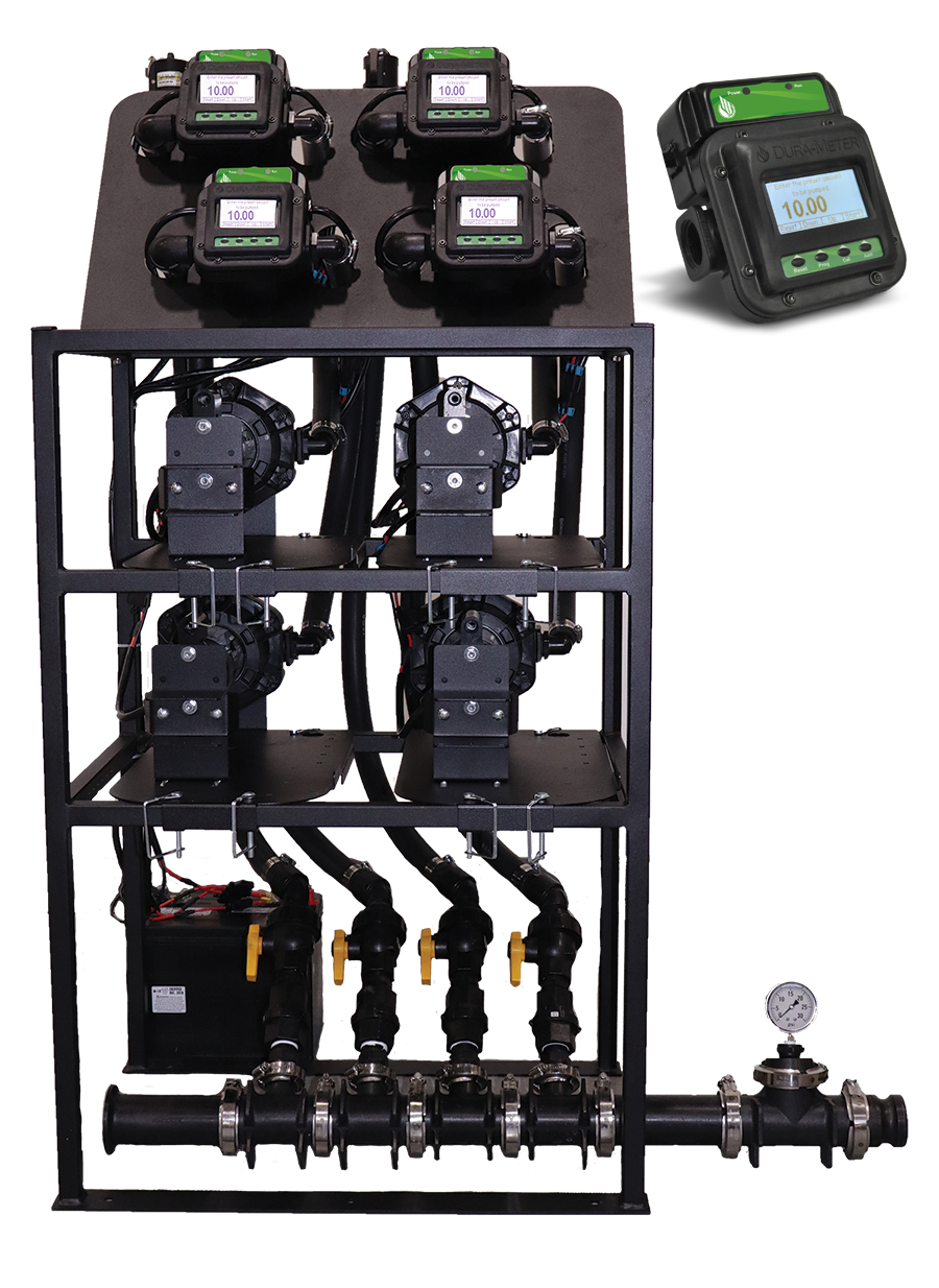 Dura - 2” Plumbed AB Direct Inject System 12V Viton 4 pump **Fully Assembled**