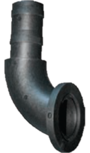 QF100 Hose Barb QF100 x 1" HB 90 Sweep