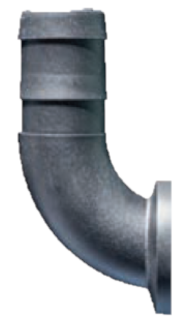 QF100 Hose Barb QF100 x 1-1/4" HB 90 Sweep