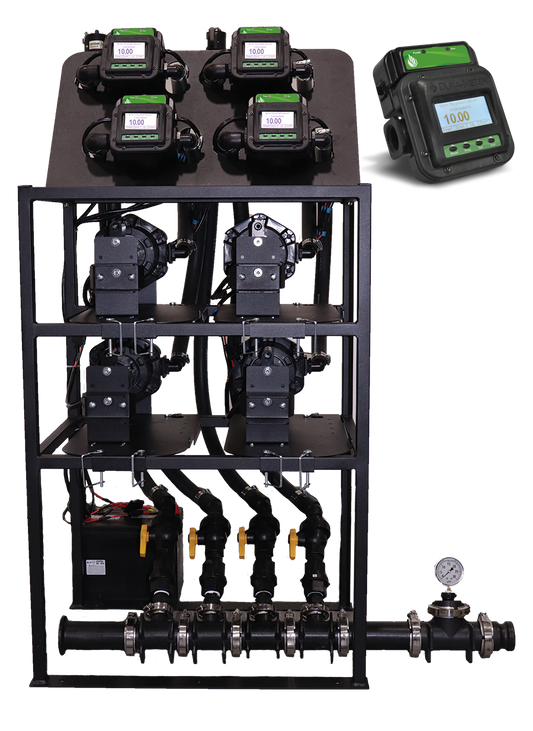 Dura - 2” Plumbed AB Direct Inject System 12V Viton 4 pump **Fully Assembled**