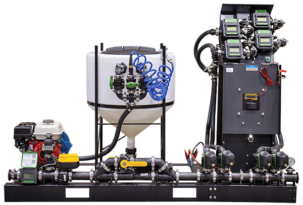 Dura - 3" 12VDC 4 Input FastBatch Multijet System Viton w/ John Blue Pump and Wet Seal