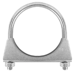 2.5 inch M8 muffler clamp, u bolt
