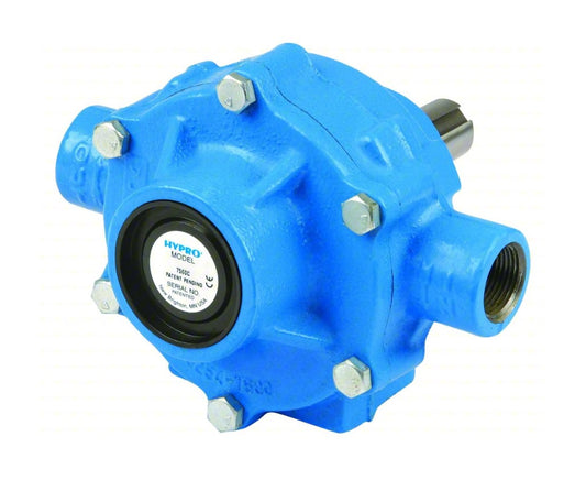 HYPRO Roller Spray Pump: CCWSE, 1,000 RPM Max RPM, 8 Rollers, Cast Iron, 3/4 in Connection Size, NPT