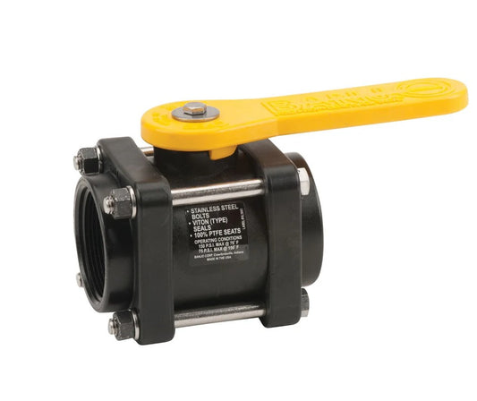 Banjo 1/2" - 2" in PP Full Port Ball Valve 4-Bolt Design