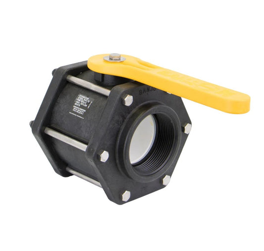 Banjo 2" & 3" PP Thr Full Port Ball Valve 6-Bolt Design